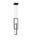 Preview: Nova Luce LED Pendelleuchte Alis dimmbar 37W warmweiss 3200K Schwarz Stahl Aluminium 15x14,5cm 9081818