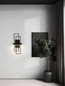 Preview: Nova Luce LED Wandleuchte Alis dimmbar 8W warmweiss 3200K Schwarz Stahl Aluminium 51,5x20,5cm 9081819