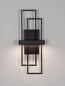 Preview: Nova Luce LED Wandleuchte Alis dimmbar 8W warmweiss 3200K Schwarz Stahl Aluminium 51,5x20,5cm 9081819