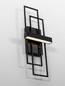 Preview: Nova Luce LED Wandleuchte Alis dimmbar 8W warmweiss 3200K Schwarz Stahl Aluminium 51,5x20,5cm 9081819