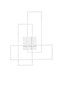 Preview: Nova Luce LED Deckenleuchte Alis dimmbar 48W warmweiss 3200K Weiß Stahl Aluminium 65x50cm 9081821