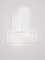 Preview: Nova Luce LED Deckenleuchte Alis dimmbar 48W warmweiss 3200K Weiß Stahl Aluminium 65x50cm 9081821