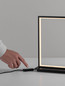Preview: Nova Luce LED Tischleuchte Alis dimmbar 14W warmweiss 3200K Schwarz Stahl Aluminium 31x22cm 9081823