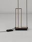 Preview: Nova Luce LED Stehleuchte Alis dimmbar 45W warmweiss 3200K Schwarz Stahl Aluminium 152,5cm 9081824