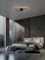 Preview: Nova Luce LED Deckenleuchte Aveo dimmbar 43W warmweiss 3200K Schwarz Gold Stahl Aluminium 69x32cm 9081825