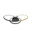 Preview: Nova Luce LED Deckenleuchte Aveo dimmbar 48W warmweiss 3200K Schwarz Gold Stahl Aluminium 63x58,5cm 9081826