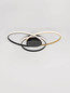 Preview: Nova Luce LED Deckenleuchte Aveo dimmbar 48W warmweiss 3200K Schwarz Gold Stahl Aluminium 63x58,5cm 9081826