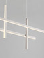 Preview: Nova Luce LED Pendelleuchte Antama dimmbar 40W warmweiss 3200K Weiß Stahl Aluminium 120x5,5cm 9081831