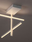 Preview: Nova Luce LED Deckenleuchte Antama dimmbar 25W warmweiss 3200K Weiß Stahl Aluminium 51x51cm 9081833