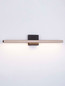 Preview: Nova Luce LED Wandleuchte Lios 8W warmweiss 3000K Champagnergold Schwarz Aluminium 62x10cm 9088110
