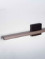 Preview: Nova Luce LED Wandleuchte Lios 8W warmweiss 3000K Champagnergold Schwarz Aluminium 62x10cm 9088110