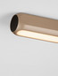 Preview: Nova Luce LED Deckenleuchte Elli dimmbar 11W warmweiss 3000K Champagnergold Schwarz Aluminium 17x6cm 9088112