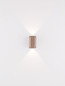 Preview: Nova Luce LED Wandleuchte Elli 8W warmweiss 3000K Champagnergold Aluminium 10,5x6cm 9088113