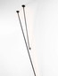 Preview: Nova Luce LED Wand-/Deckenleuchte Sima 15W warmweiss 3000K Schwarz Aluminium Ø8cm 9088114