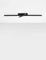 Preview: Nova Luce LED Deckenleuchte Akro dimmbar 41W CCT warm-/neutralweiss 2700/3000/4000K Schwarz Aluminium 100x50cm 9088116