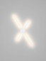 Preview: Nova Luce LED Wandleuchte Akro dimmbar 16W CCT warm-/neutralweiss 2700/3000/4000K Weiß Aluminium 60x35cm 9088117