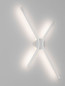 Preview: Nova Luce LED Wandleuchte Akro dimmbar 16W CCT warm-/neutralweiss 2700/3000/4000K Weiß Aluminium 60x35cm 9088117
