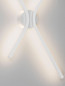 Preview: Nova Luce LED Wandleuchte Akro dimmbar 16W CCT warm-/neutralweiss 2700/3000/4000K Weiß Aluminium 60x35cm 9088117