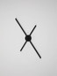Preview: Nova Luce LED Wandleuchte Akro dimmbar 16W CCT warm-/neutralweiss 2700/3000/4000K Schwarz Aluminium 60x35cm 9088118