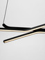 Preview: Nova Luce LED Pendelleuchte Akro dimmbar 41W CCT warm-/neutralweiss 2700/3000/4000K Schwarz Aluminium 120x30cm 9088119