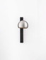 Preview: Nova Luce LED Wandleuchte Lusa schwenkbar 10W warmweiss 3000K Nickel matt Schwarz Aluminium 26x13cm 9088121