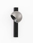 Preview: Nova Luce LED Wandleuchte Lusa schwenkbar 10W warmweiss 3000K Nickel matt Schwarz Aluminium 26x13cm 9088121
