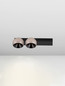 Preview: Nova Luce LED Deckenleuchte Lusa dimmbar 21W warmweiss 3000K Champagnergold Schwarz Aluminium 36x14cm 9088122