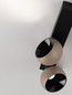 Preview: Nova Luce LED Deckenleuchte Lusa dimmbar 21W warmweiss 3000K Champagnergold Schwarz Aluminium 36x14cm 9088122