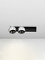 Preview: Nova Luce LED Deckenleuchte Lusa dimmbar 21W warmweiss 3000K Nickel matt Schwarz Aluminium 36x14cm 9088123