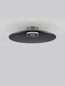 Preview: Nova Luce LED Deckenleuchte Esti dimmbar 33W warmweiss 3000K Rauchgrau Nickel matt Glas Aluminium Ø50cm 9088125