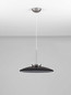 Preview: Nova Luce LED Pendelleuchte Esti dimmbar 21W warmweiss 3000K Rauchgrau Nickel matt Glas Aluminium Ø50cm 9088127