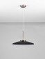 Preview: Nova Luce LED Pendelleuchte Esti dimmbar 21W warmweiss 3000K Rauchgrau Nickel matt Glas Aluminium Ø50cm 9088127