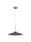 Preview: Nova Luce LED Pendelleuchte Esti dimmbar 21W warmweiss 3000K Dunkelbraun Nickel matt Glas Aluminium Ø50cm 9088128