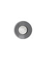 Preview: Nova Luce LED Wandleuchte Esti 17W warmweiss 3000K Rauchgrau Nickel matt Glas Aluminium Ø32cm 9088129