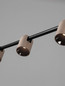 Preview: Nova Luce LED Pendelleuchte Sirmos dimmbar 30W warmweiss 3000K Champagnergold Schwarz Aluminium 150x6cm 9088131