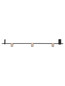 Preview: Nova Luce LED Deckenleuchte Sirmos dimmbar 21W warmweiss 3000K Champagnergold Schwarz Aluminium 150x18cm 9088132