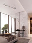 Preview: Nova Luce LED Deckenleuchte Sirmos dimmbar 21W warmweiss 3000K Champagnergold Schwarz Aluminium 150x18cm 9088132