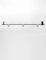 Preview: Nova Luce LED Deckenleuchte Sirmos dimmbar 21W warmweiss 3000K Champagnergold Schwarz Aluminium 150x18cm 9088132