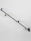Preview: Nova Luce LED Deckenleuchte Sirmos dimmbar 21W warmweiss 3000K Champagnergold Schwarz Aluminium 150x18cm 9088132