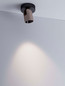 Preview: Nova Luce LED Deckenleuchte Sirmos dimmbar 8W warmweiss 3000K Champagnergold Schwarz Aluminium Ø10cm 9088133