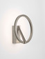 Preview: Nova Luce LED Wandleuchte Tilia 10W CCT warm-/neutralweiss 2700/3000/4000K Nickel matt Aluminium Ø22cm 9088135