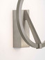 Preview: Nova Luce LED Wandleuchte Tilia 10W CCT warm-/neutralweiss 2700/3000/4000K Nickel matt Aluminium Ø22cm 9088135