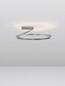 Preview: Nova Luce LED Deckenleuchte Tilia dimmbar 38W CCT warm-/neutralweiss 2700/3000/4000K Nickel matt Aluminium Ø60cm 9088137