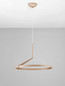 Preview: Nova Luce LED Pendelleuchte Tilia dimmbar 31W CCT warm-/neutralweiss 2700/3000/4000K Champagnergold Aluminium Ø60cm 9088138