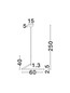 Preview: Nova Luce LED Pendelleuchte Tilia dimmbar 31W CCT warm-/neutralweiss 2700/3000/4000K Champagnergold Aluminium Ø60cm 9088138