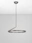 Preview: Nova Luce LED Pendelleuchte Tilia dimmbar 31W CCT warm-/neutralweiss 2700/3000/4000K Nickel matt Aluminium Ø60cm 9088139