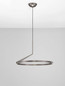 Preview: Nova Luce LED Pendelleuchte Tilia dimmbar 31W CCT warm-/neutralweiss 2700/3000/4000K Nickel matt Aluminium Ø60cm 9088139