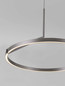 Preview: Nova Luce LED Pendelleuchte Tilia dimmbar 31W CCT warm-/neutralweiss 2700/3000/4000K Nickel matt Aluminium Ø60cm 9088139