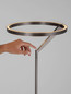 Preview: Nova Luce LED Stehleuchte Tilia dimmbar 26W warmweiss 3000K Nickel matt Aluminium 168cm 9088143