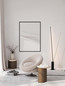 Preview: Nova Luce LED Stehleuchte Kimolia 49W warmweiss 3000K Schwarz Aluminium 181cm 9088145